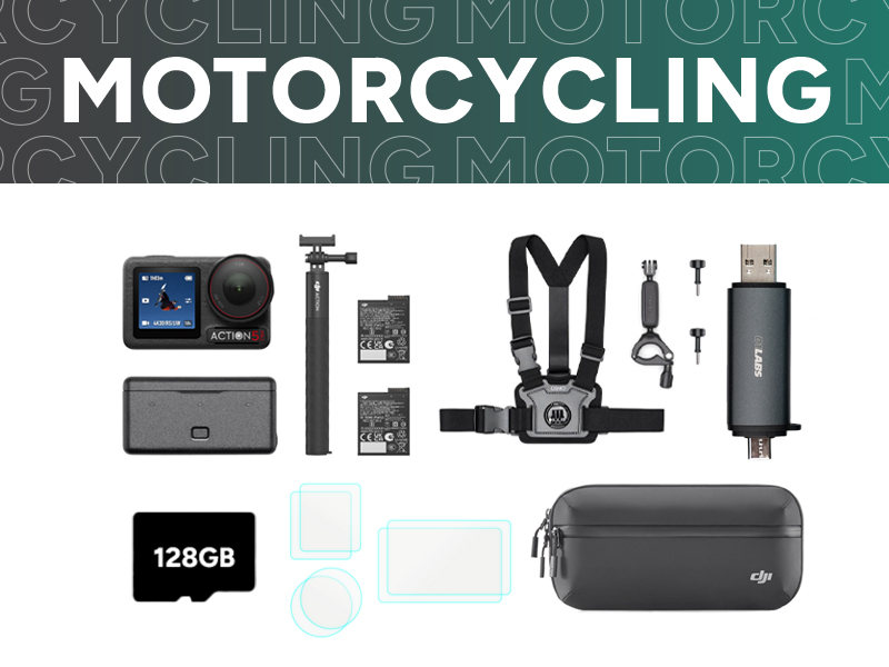 Osmo Action 5 Pro Motorcycling Bundle
